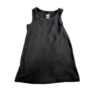 Wonder Nation Girls Tank Top Black Ribbed Size M 7-8